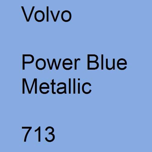 Volvo, Power Blue Metallic, 713.